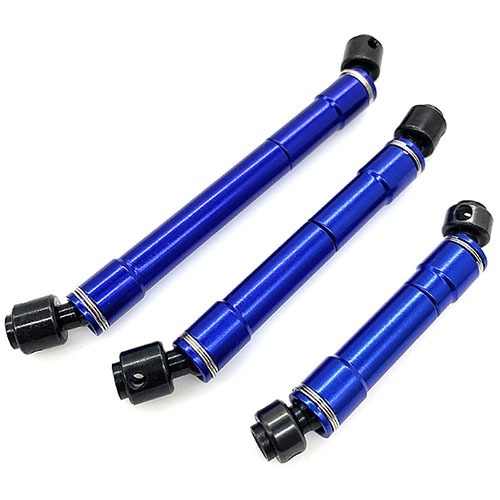 [#C30004] Machined Alloy Center Drive (3) Shafts for Traxxas G63 TRX-6 Scale Trail Crawler