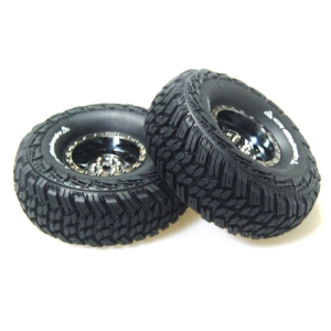 L-T3230VBC CR-GRIFFIN 1/10 Scale 1.9인치 Crawler Tires Super Soft Compound / Black Chrome Rim / 12mm HEX