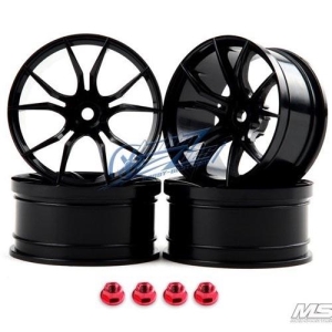 102049BK MST Black FX RC 1/10 Drift Car Wheels offset 8 (4 PCS)