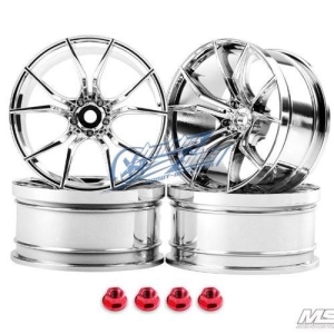 102049S MST Silver FX RC 1/10 Drift Car Wheels offset 8 (4 PCS)