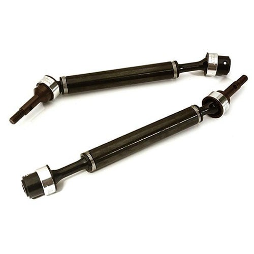 [#C28220SILVER] Dual Joint Telescopic Drive Shafts for 1/10 E-Revo (-2017), E-Maxx BL &amp; Summit (Silver)