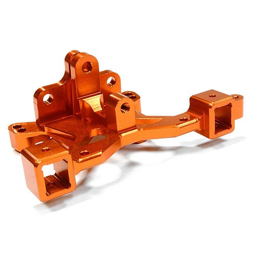 [#C26198ORANGE] Billet Machined Rear Body Post Tower &amp; Pin Mount for Traxxas 1/10 Scale Summit (Orange)