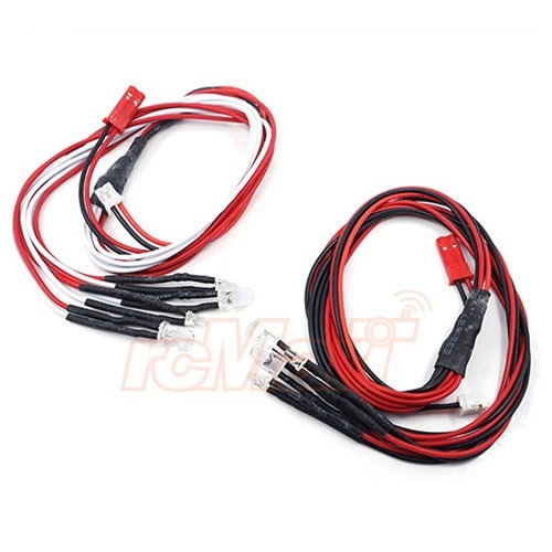 LK-0031 3mm &amp; 5mm White &amp; Red Led Light Set for RC (for YA-0431)