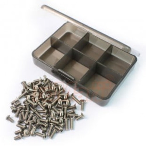 Yeah Racing Titanium Screw Assorted Set w/ FREE Mini box for Tamiya TT02