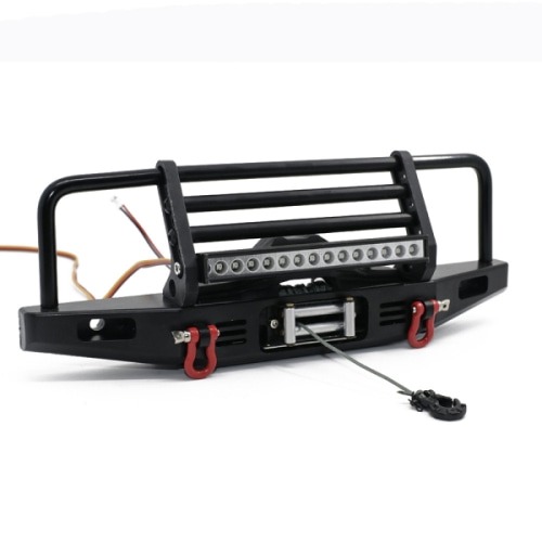 1:10 메탈 범퍼 Aluminum Alloy Front Bumper w/Search Light YK6101