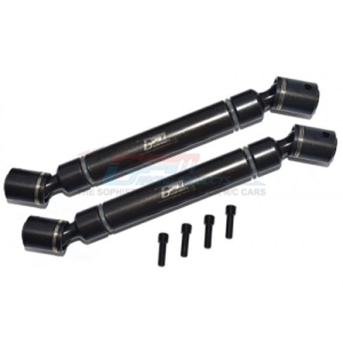 [#SCX6037S-BK] Carbon Steel Front+Rear Cvd Drive Shaft (for SCX6)