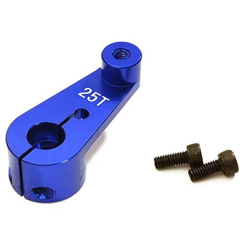 C28808BLUE Billet Machined 25T Servo Arm for Arrma 1/8 Kraton 6S BLX (Blue)