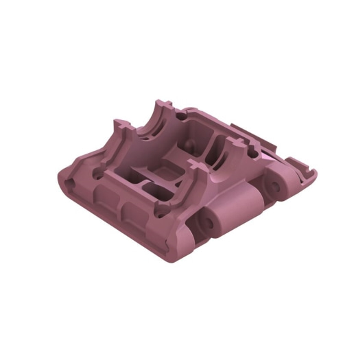 ARA320784 Rear Lower Skid / Gearbox Mount, Pink