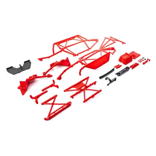 AXI231044 Cage Set, Complete, Red: Capra 4WS UTB