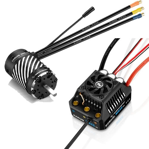 30105100+30402350 [모터,변속기 묶음세트 ]EzRun MAX6 G2 200A 3-8S Sensorless WP ESC+EZRUN 5690SD G2-1250KV (1/6,1/7 차량용 및 1/8 큰차용 )