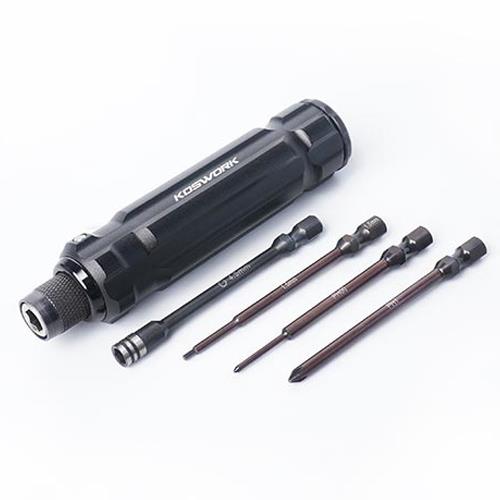 KOS13211 (미니지 공구세트) Mini-Z Quick Release 1/4&quot; Drive Hex Driver Set (H1.5, N4.5, P00 &amp; P1)