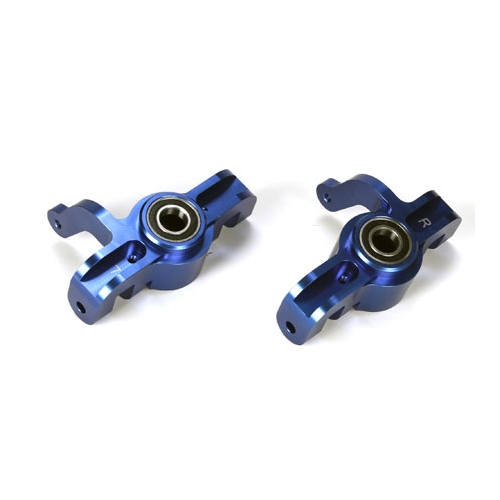LOSB2091 Alum Front SpindleSetw/BB,Blue(2):5IVE-T, MINI WRC