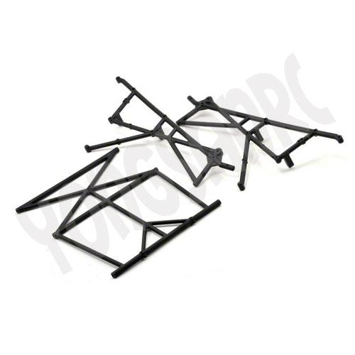 LOSB2579 Rear Top &amp; Side Roll Cage Set