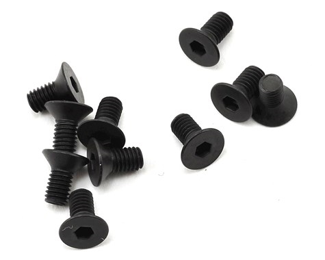 TLR235008 Flat Head Screws, M3 x 6mm (10)