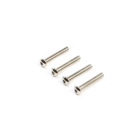 TLR245006 Left Hand Button Head Screws, M3x20mm (4)