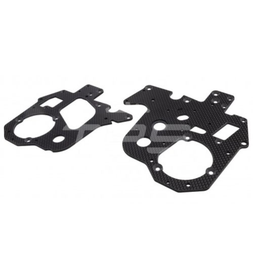 LOS361000 Carbon Chassis Plate Set: Promoto-MX