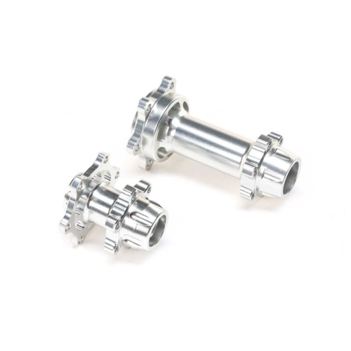 LOS362005 Aluminum Hub Set, Machined, Silver : Promoto-MX