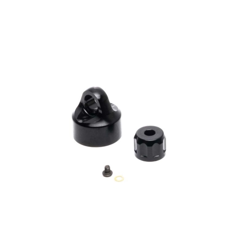 LOS363001 Shock Cap Set, Aluminum, Black: Promoto-MX