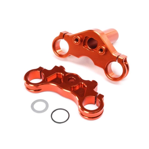 LOS364004 Aluminum Triple Clamp Set, Orange: Promoto-MX