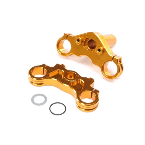 LOS364005 Aluminum Triple Clamp Set, Gold: Promoto-MX