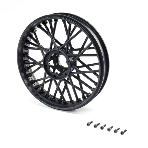 LOS46000 Front Wheel Set, Black: Promoto-MX