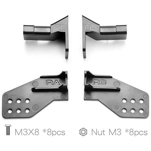 [#GRC/G083X] TRX-6 Fender Bracket Parts for TRX-6, TRX-4 Series (for GRC/F296, F297, F298)