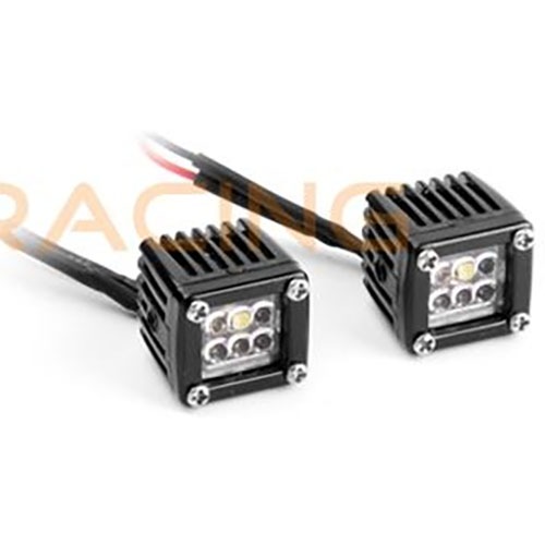 [#GRC/G157CD] [2개입] 1/10 6 Round Lens Square Spotlights w/LED Lights for Axial SCX10 III