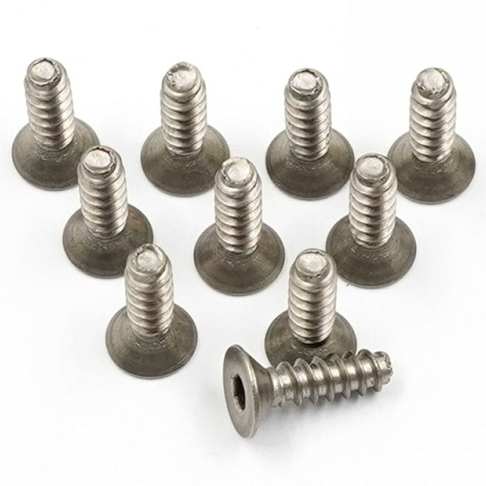 BHF-310T (10개입) M3x10mm Titanium G2 Hex Socket Flat Head Self-Drilling Screw