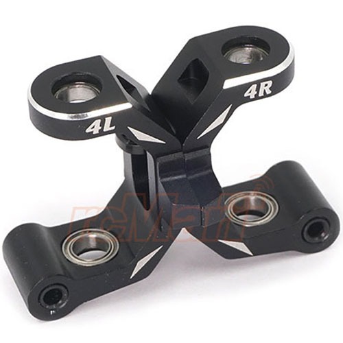 TEC4-003BK Aluminum Front C Hubs Set Black (for Traxxas 4-TEC 2.0/3.0)