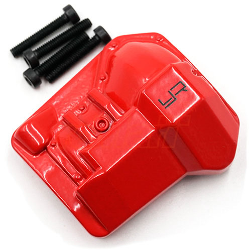 TRX4-047RD Alloy Diff Cover for Traxxas TRX-4 Red (트랙사스 #8280 옵션｜예레이싱 #TRX4-045/046BK 호환)