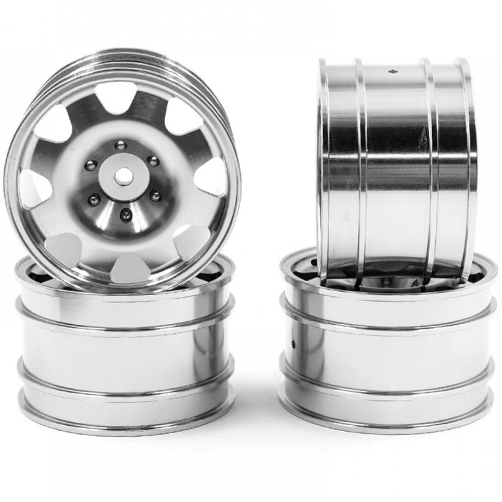 WL-0175SV (4개입) Aluminum CNC8 Spoke Rim Set for Kyosho Optima, Optima Mid, Javelin, Ultima (교쇼 옵티마, 옵티마 미드, 자블린, 얼티마)