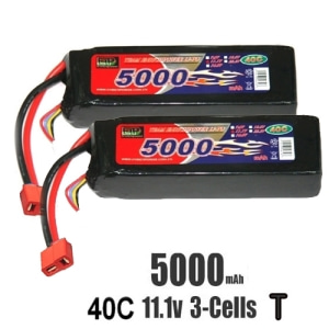 할인묶음) 3셀 EP파워 5000mAh 11.1V 40C 3S1P 딘스잭 리튬폴리머 배터리(Yeti,scx10,지프 체로키,Hpi Bullet,미니세비지,캔블락,Mt4,신식이,방식이,mp9)  