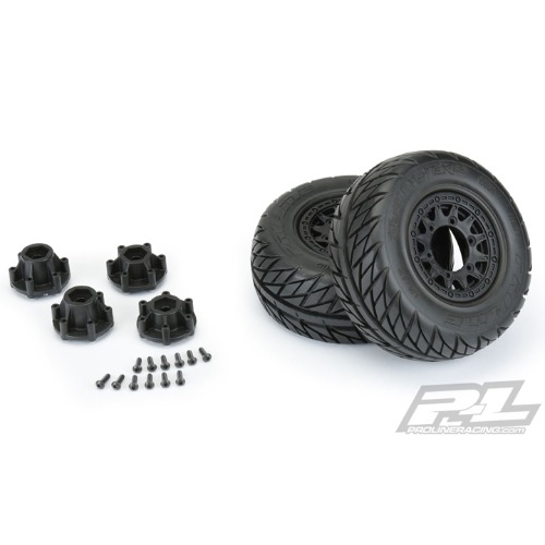 AP1167-10 Street Fighter SC 2.2&quot;/3.0&quot; Street Tires Mounted on Raid BlacK