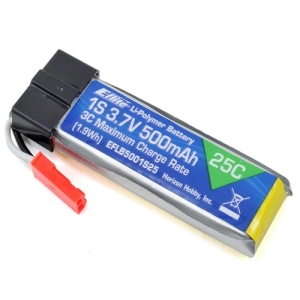 E-flite 1S 25C LiPo Battery Pack (3.7V/500mAh)