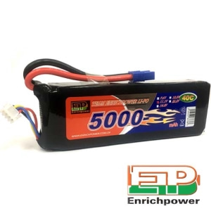 [3셀 리포배터리] EP 5000mAh 11.1V 40-80C (EC3잭) 오직 24mm 두께!!  