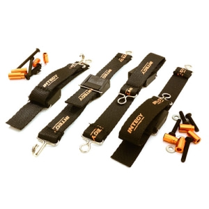 [C27467ORANGE] Suspension Travel Limiter Straps for Traxxas X-Maxx 4X4 