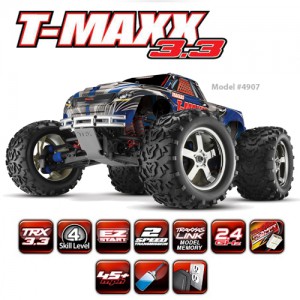 티맥스 엔진 3.3 1/10 T-Maxx 3.3 - 4WD RTR w/ TQi 2.4GHz TRX® 3.3 Engine CB49077   