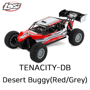 LOS03014T1  1/10 TENACITY-DB 4WD Desert Buggy RTR with AVC, Red/Grey