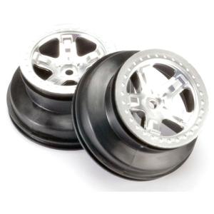 AX5872 Wheels, satin chrome, 2.2 (5-spoke, beadlock style) (rear)