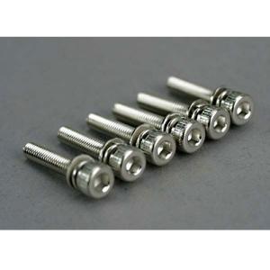 AX5142 Screws, 3x15mm cap-head machine (hex drive) (with split and flat washers) (6)