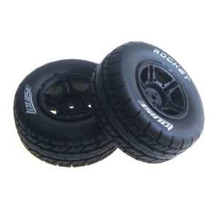 L-T3154SBTR SC-ROCKET 1/10 SC Tire Soft Compound/Max 2.2인치/3.0인치 Black Rim 본딩완료 (반대분)