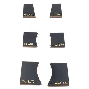 YA-0541 Brass Chassis Balancing Weights for 1/10 Touring &amp; Drift 6pcs