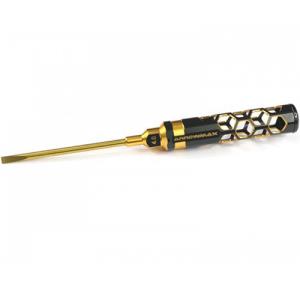 Flat Head Screwdriver 4.0 X 100mm Black Golden