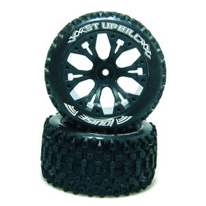 L-T3211SBH ST-UPHILL Soft Compound / Black Rim / 1/2&quot; OFFSET 1/10 Scale Traxxas Style Bead 2.8인치 Stadium Truck (반대분)