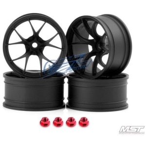 102058FBK MST Flat black RID RC 1/10 Drift Car Wheels offset 11 (4 PCS)