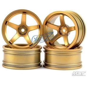 102020GD MST Gold 5 spokes wheel offset 11 (4 PCS)