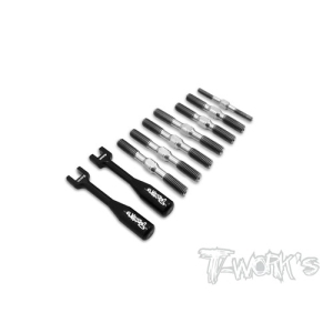 TB-101 64 Titanium Turnbuckle Set For Serpent Cobra SRX8 (#TB-101)