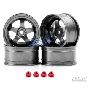 102065GR MST Grey SP1 1/10 Drift Car Wheels offset 7 (4 PCS)