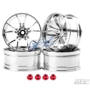 102050S MST Silver FX RC 1/10 Drift Car Wheels offset 11 (4 PCS)