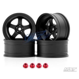 102066FBK MST Flat black SP1 1/10 Drift Car Wheels offset 9 (4 PCS)